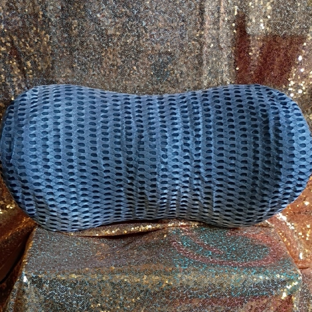 Black Breathable Mesh Lumbar Support Pillow - Unbranded